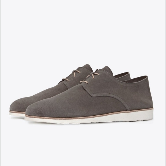 NEW NISOLO Suede Travel Derby Shoes Lightweight Slate Gray 8 main image 5
